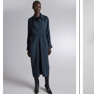 & OTHER STORIES Adjustable Shirt Midi Dress